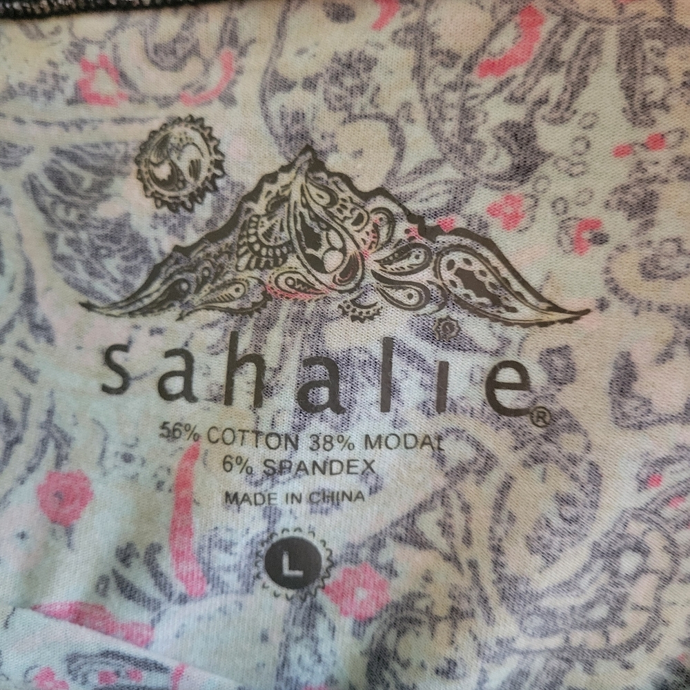 Sahalie Paisley Print Skirt with Pink and Blue Accents - Picture 2 of 4